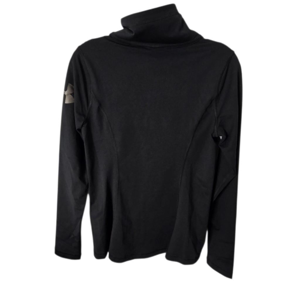 Under Armour Black Zip-Up  Fitted All Season Jacket Size M  UA TEAM * - Picture 3 of 14
